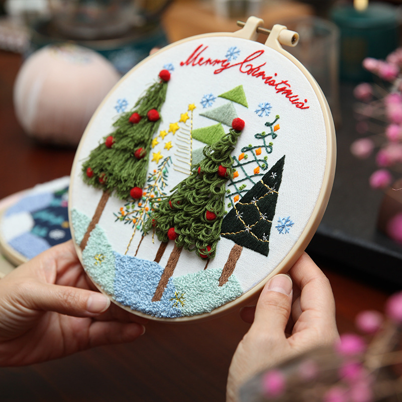 手工diy挂画欧式立体绣刺绣材料