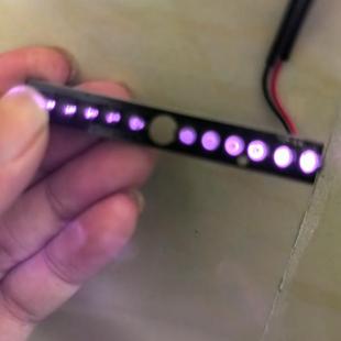 USB黑无光红外灯板940nm DC 5V监控红外灯板 长条12灯红外灯F5MM