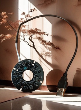 5v摄像头红外灯板监控肉眼不可见光夜黑启动USB夜视补光灯全天开