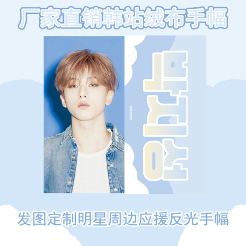 DYY定制明星周边韩站绒布手幅