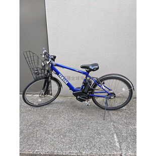 日本直送雅马哈内8速26英寸盘式 Brace 制动上学通勤电动助力车PAS