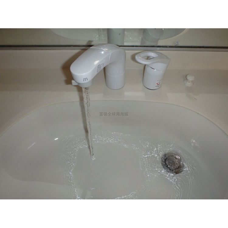 日本INAX伊奈热水侧开可调节泡沫型抗菌手柄家用单水龙头