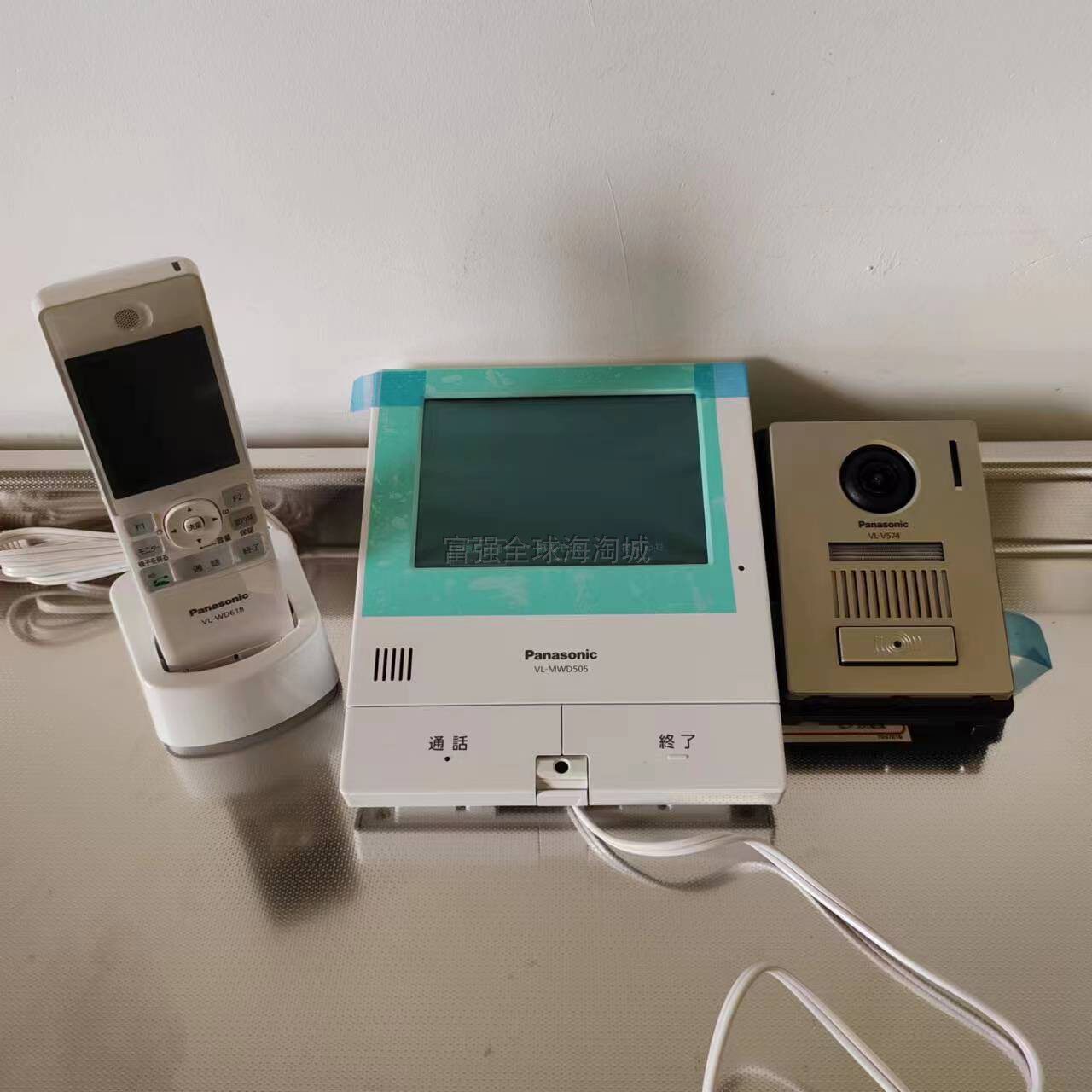 现货日本23年松下新款可视门铃带听筒可变声触摸屏SWD505智能门铃