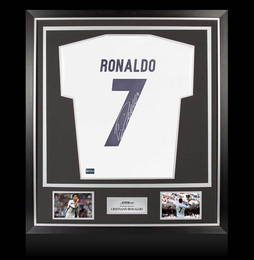 icons亲签丨c罗 皇家马德里2016-17赛季主场纯白特别版球衣背签