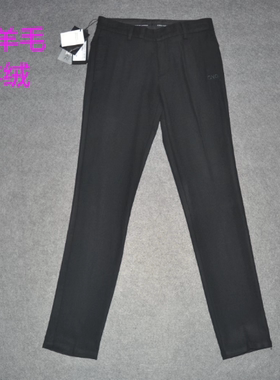 C男装秋冬毛呢裤厚款休闲裤 时尚植绒上班长裤 潮牌裤子2890-4050