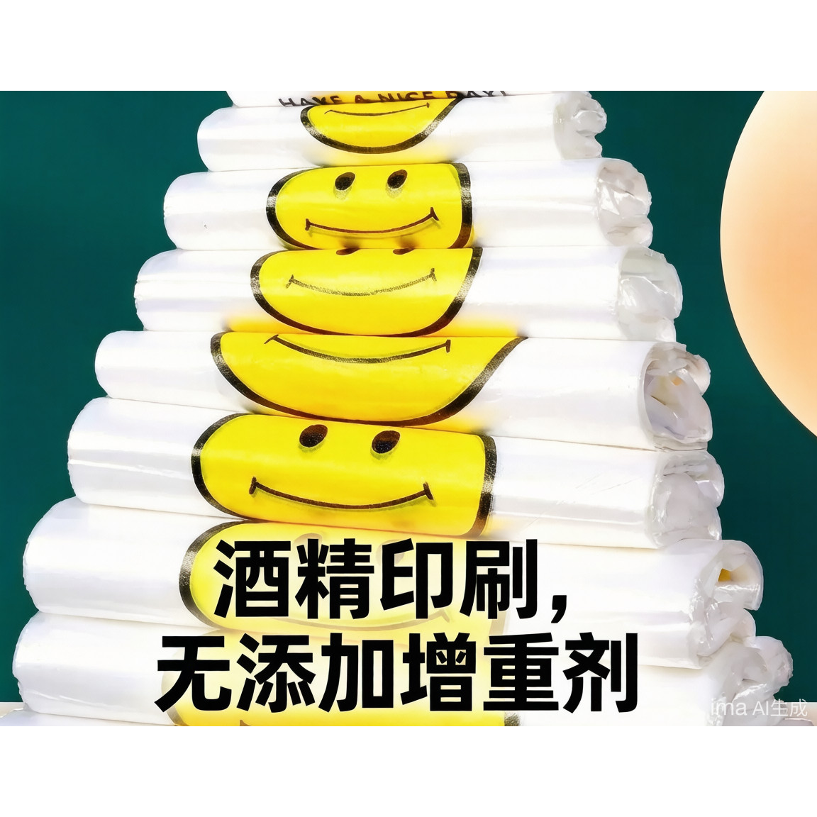 全新料笑脸袋子塑料袋食品级外卖袋打包方便袋吃手提背心袋按斤卖