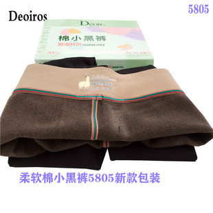 不掉档秋冬踩脚打底黑裤Deoiros5801棉九分薄绒保暖高弹大5815