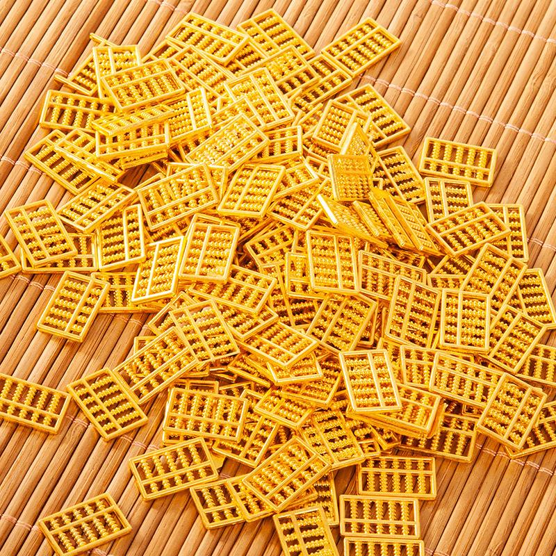 爆款合金迷你算盘金条金元宝金瓜子挂件装饰品工艺品小摆件中式图片