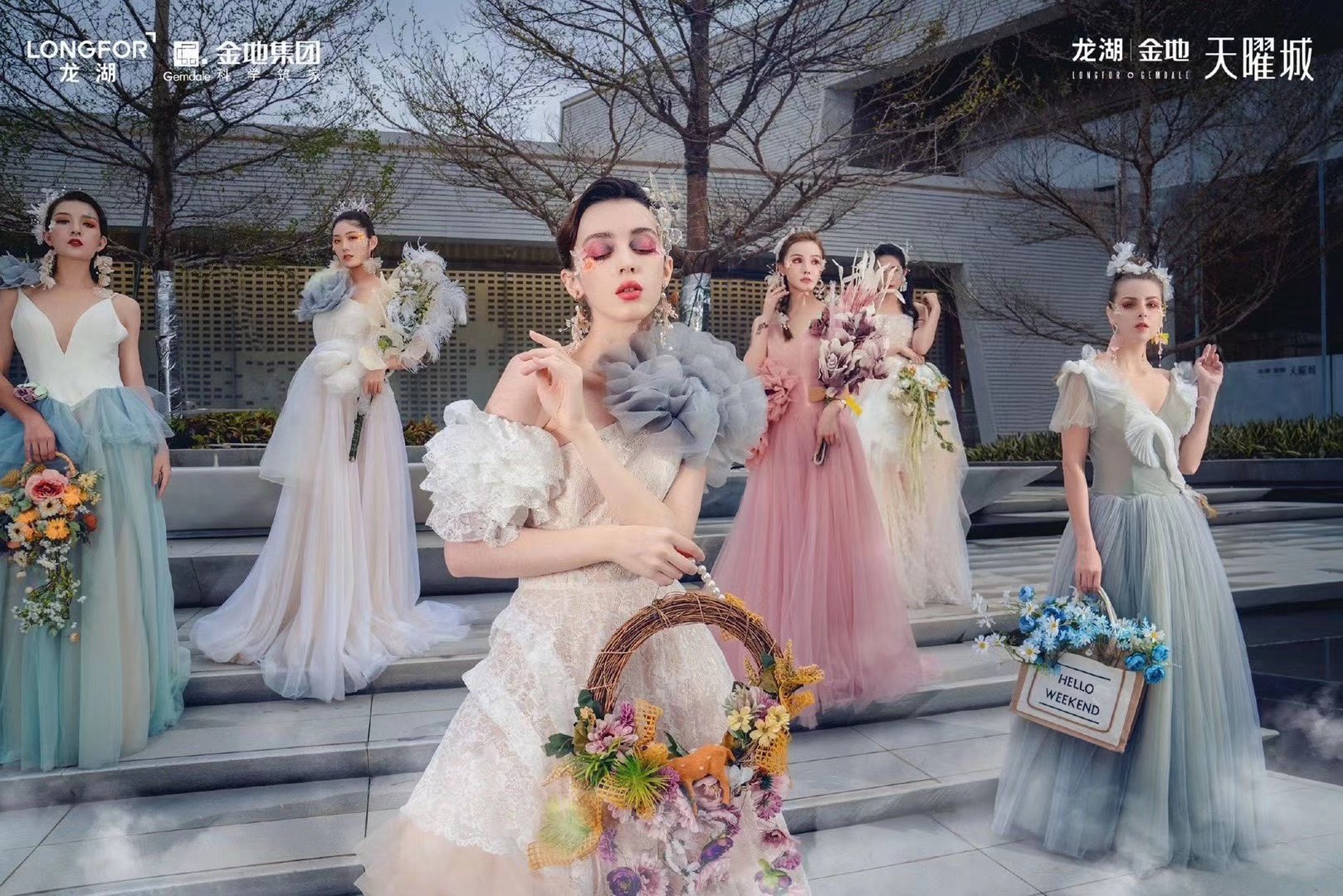 舞加舞服装租赁 拍摄打卡模特纱裙晚宴礼服车模走秀款