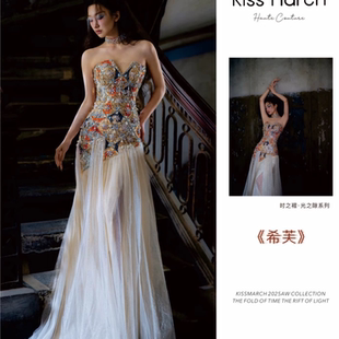 多莉丝出租新款聚会气质名媛晚礼服轻奢小众高级感艺考声乐长裙