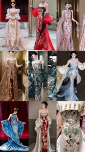 多莉丝礼服出租新中式蝴蝶新娘新婚礼服晨袍敬酒披肩拖尾系列