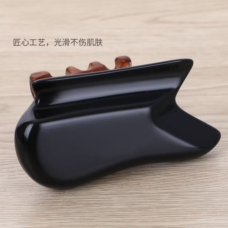 天然砭石加厚刮痧板全身可用