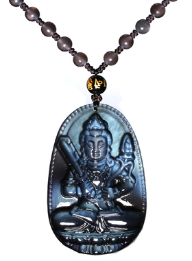 速发礼物鬼蓝眼虚空藏菩萨吊坠生肖属牛虎虚空臧普萨本命佛礼物