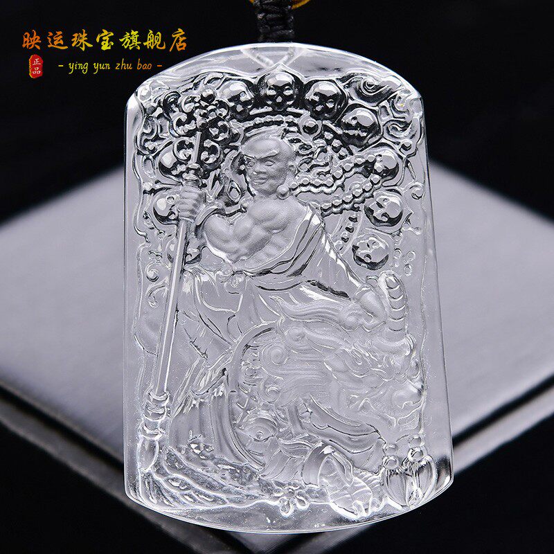 水晶地藏王菩萨吊坠谛听地藏菩萨
