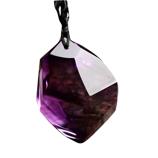 天然原石紫水晶随形滴水吊坠项链饰品男女士礼物紫晶首饰