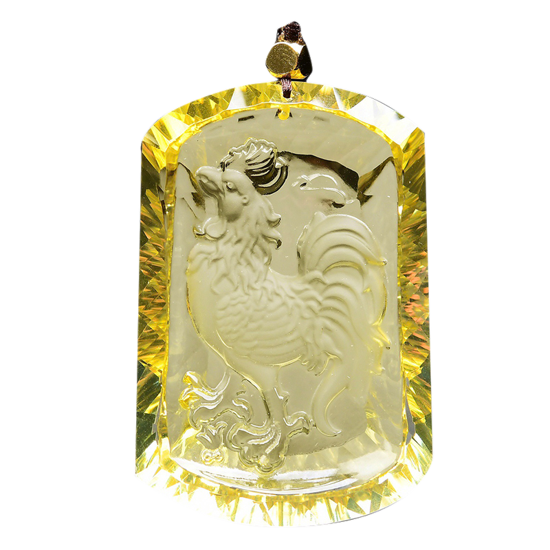 粉水晶狐狸九尾狐吊坠饰品催缘