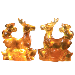 灵蛇进禄宝一懿水琉璃摆件属牛生肖2026年吉祥物办公室客厅装饰品