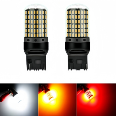 12V 1156平歪脚BA15S 7440解码T20转向灯15W刹车20W1157高低脚led