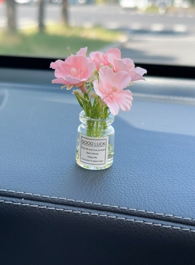 适配23/24款奔驰GLC260300L治愈系小花瓶汽车车内饰品摆件中控台