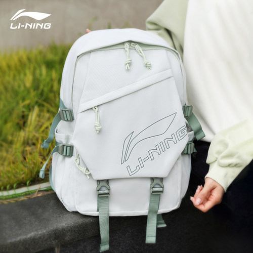 【2025年李宁双肩背包男女书包】