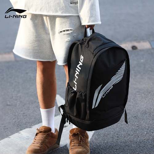 李宁书包大容量男女双肩包背包