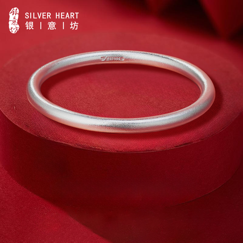 2025新款古法银手镯9999纯银实心