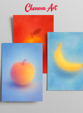 朦胧水果艺术装饰画芯Soft Blur Frui Wall Art Giclee Art Print