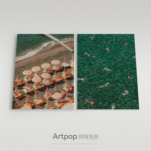 小众中古抽象摄影沙滩爱普生艺术微喷无酸艺术纸装饰画无装裱画芯