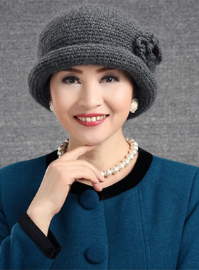 中老年帽子女奶奶妈妈冬季保暖