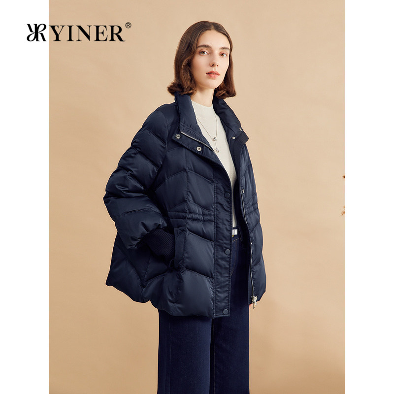 【云朵0压感】YINER音儿专选冬季光泽感立领鸭绒羽绒