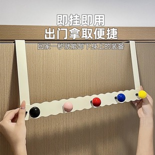 门后挂钩免打孔强力承重挂衣钩悬挂卧室门后挂包衣帽收纳置物挂架