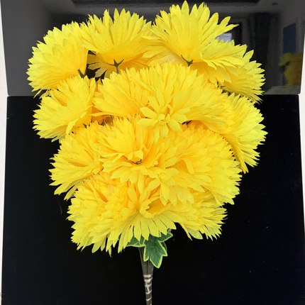 清明节仿真花特大7头菊花假花上坟扫墓用品
