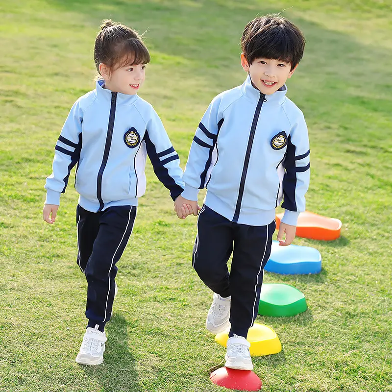 春秋校服装儿童运动会班服幼儿园园服中小学生老师装初中双层套装