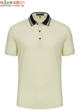 夏季工装超市厂服订做YHC-95708广告文化POLO衫刺绣logo 浅果绿色