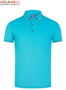 HL-99918玉蚕丝翻领短袖polo衫定制夏季新品公司服装团体服兰绿色