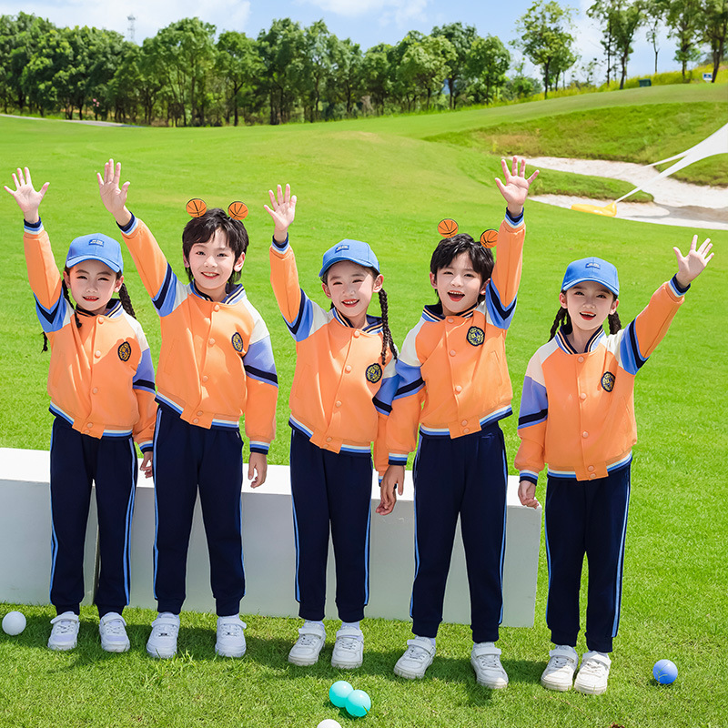 幼儿园园服春秋英伦三件套装小学生校服夏季儿童班服运动服学院风