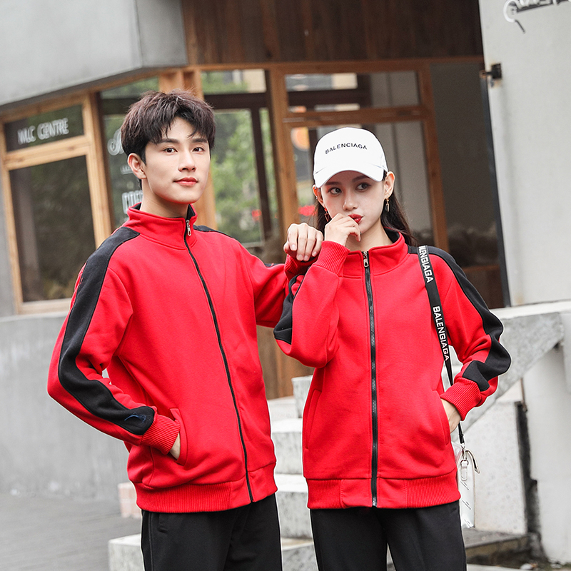 300g天丝棉拉链棒球服H04-209