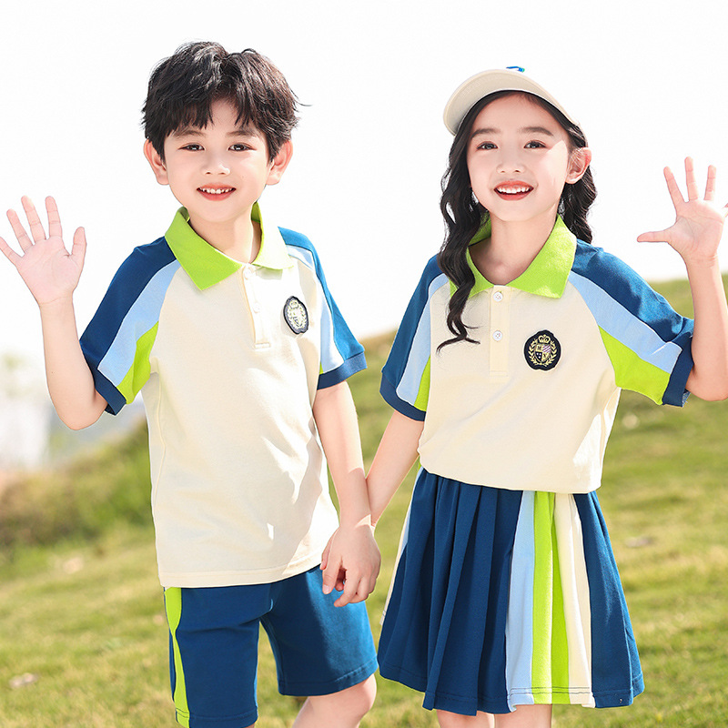 校服夏季小学生运动会服装新款幼儿园园服夏装学院风儿童班服套装
