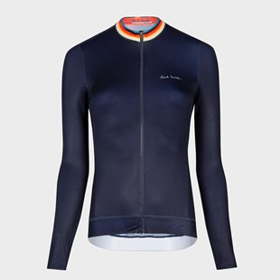 现货清仓Paul Smith Race LS Cycling Jersey女印花竞技骑行车衣