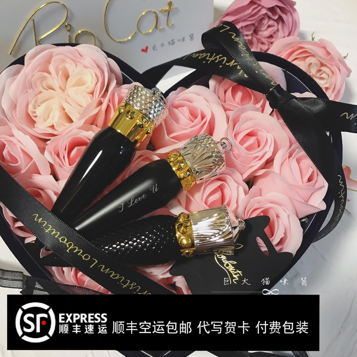 ÕýÆ·CL¿ÚºìÏÖ»õChristian LouboutinÂܲ·¶¡Å®ÍõȨÕȿںìºÚ¹Ü¿Ì×Ö
