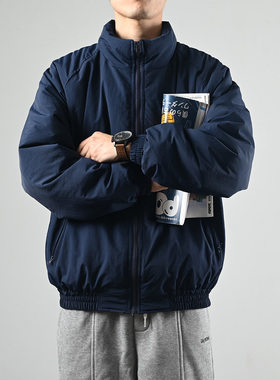 XGI 新款2025冬季潮牌棉衣男日系复古外套立领宽松休闲加厚棉外套