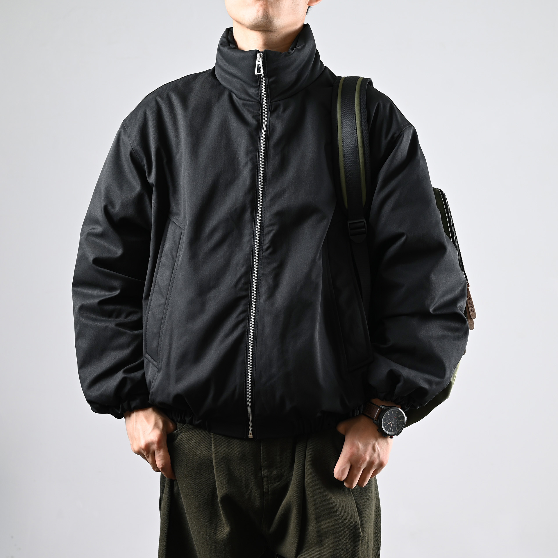 美式立领羽绒服男2025新品