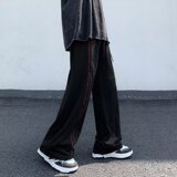 2025新款男士休闲裤直筒长裤宽松阔腿拉杆裤K271P38，男装休闲裤，星座1108-1
