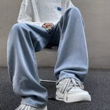 2025新款直筒牛仔裤男美式复古长裤宽松男裤K9902P45，男装牛仔裤，星座1108-1