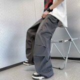 2025夏季新款男士工装裤宽松休闲裤宽松束脚裤K65P40，男装工装外套，星座1108-1