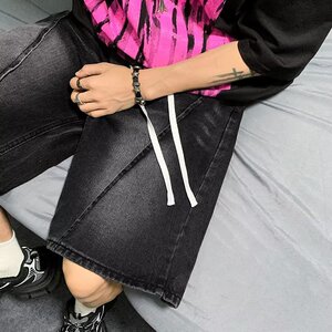 2025夏季新款男士牛仔短裤五分裤中裤 DK6666 P40图片
