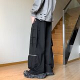 2025秋美式工装裤口袋设计感宽松直筒阔腿裤休闲裤K64P55，男装工装外套，星座1108-1