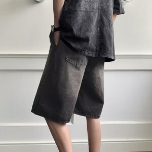 2025夏季男士直筒休闲牛仔短裤 DK6672 P45图片