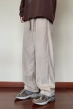 2025春新款纯色灯芯绒休闲裤男美式裤子男宽松潮牌束脚裤K44P35，男装休闲裤，星座1108-1