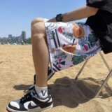 2025夏季新款男士休闲短裤沙滩裤中裤DK5516P20，男装牛仔裤，星座1108-1